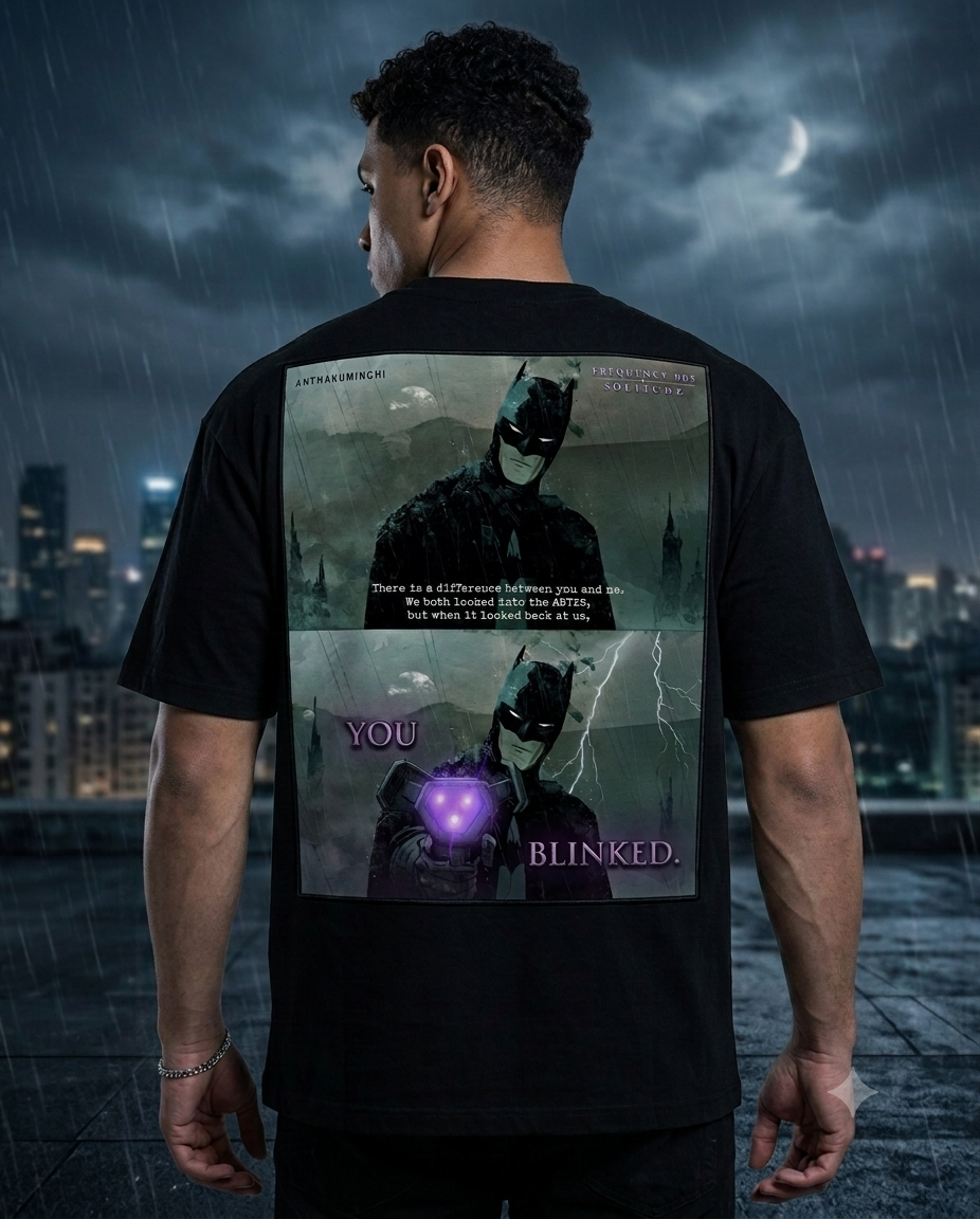 Frequency 005: Solitude (Black Boxy Fit Tee)