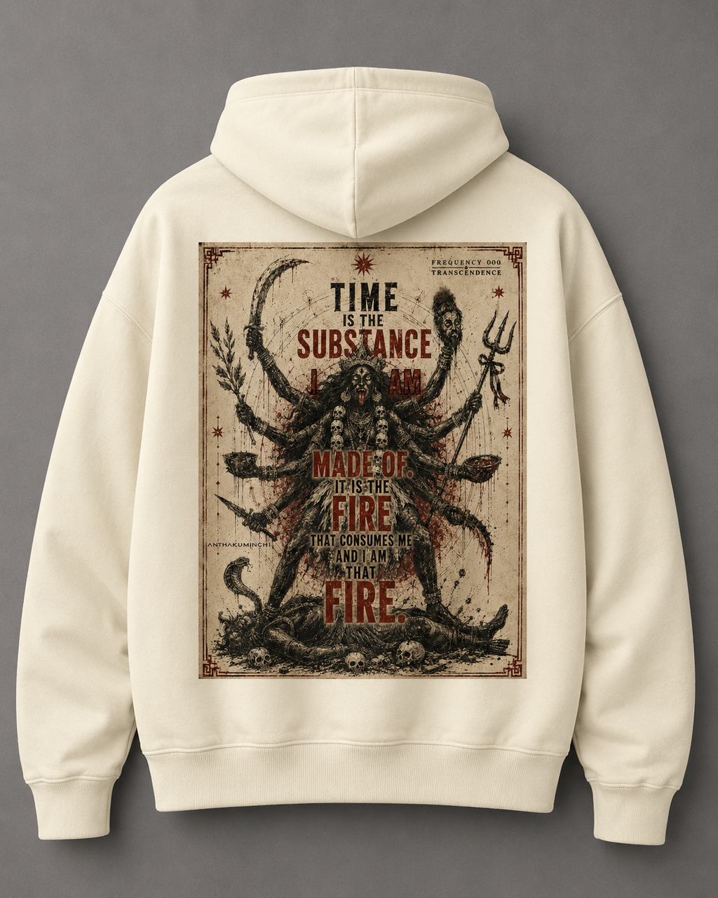 000: Transcendence | Kali |  Oversized Hoodie (Off-White)