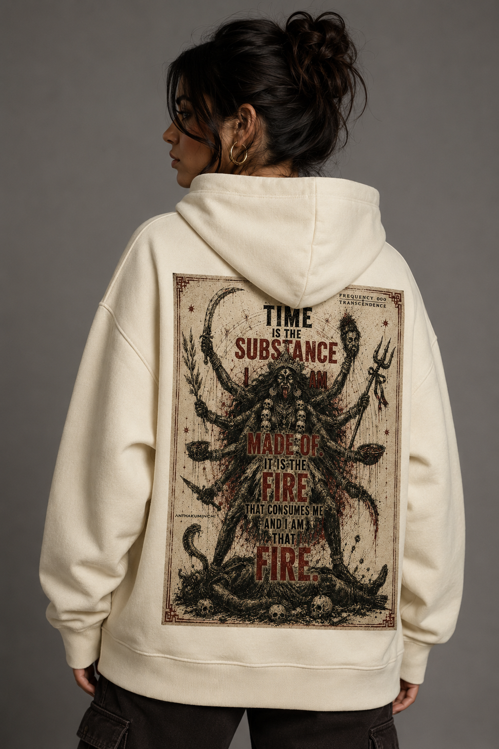 000: Transcendence | Kali |  Oversized Hoodie (Off-White)