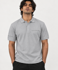 Anthakuminchi Half Sleeve Polo Tee (Grey)