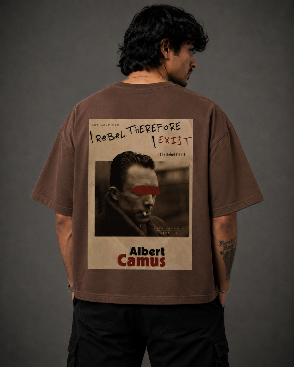 Frequency 007: Seeking (Brown Boxy Fit Tee)