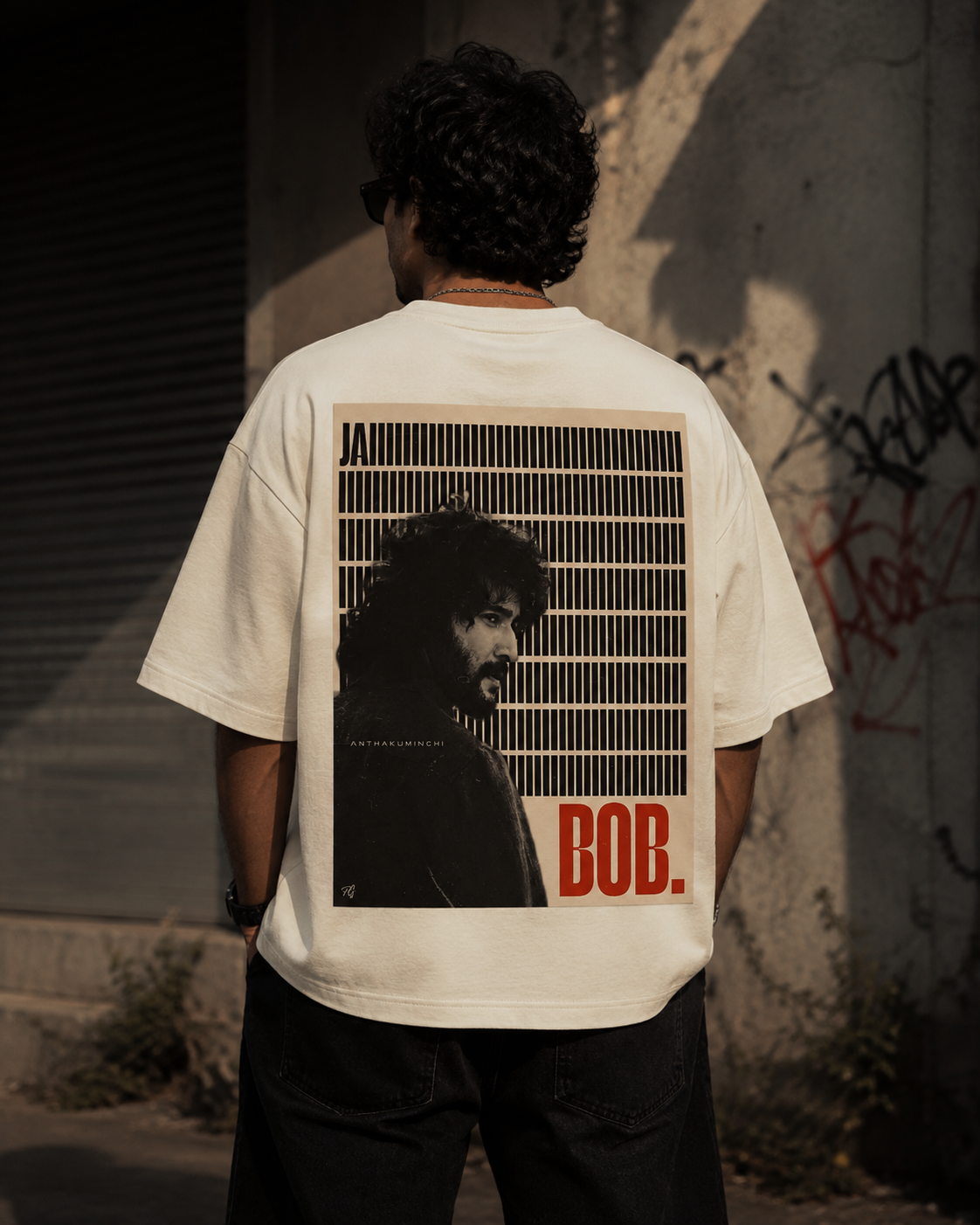 Anthakuminchi's Signature Superstar Graphic Oversized Tee (Off-White)