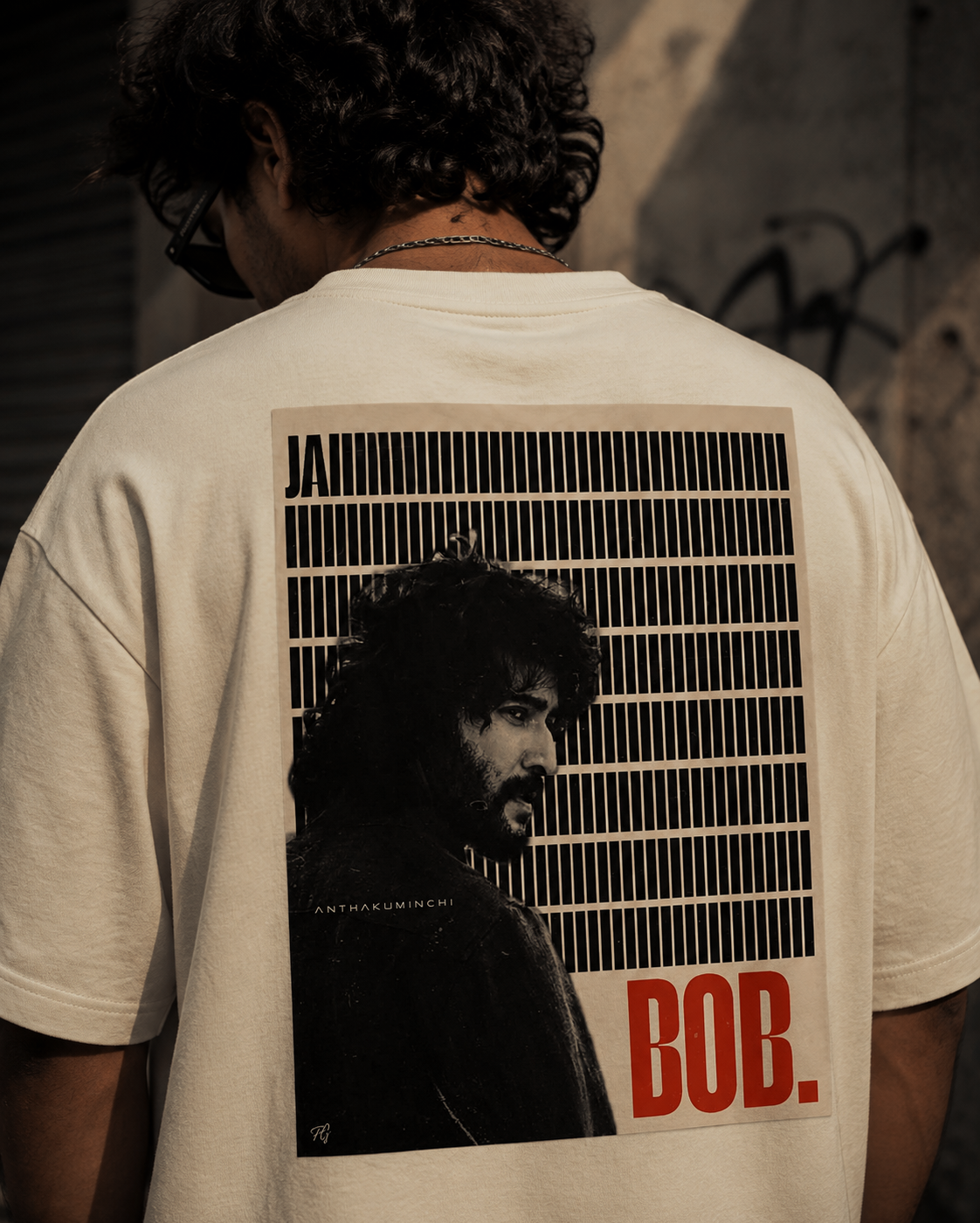 Anthakuminchi's Signature Superstar Graphic Oversized Tee (Off-White)