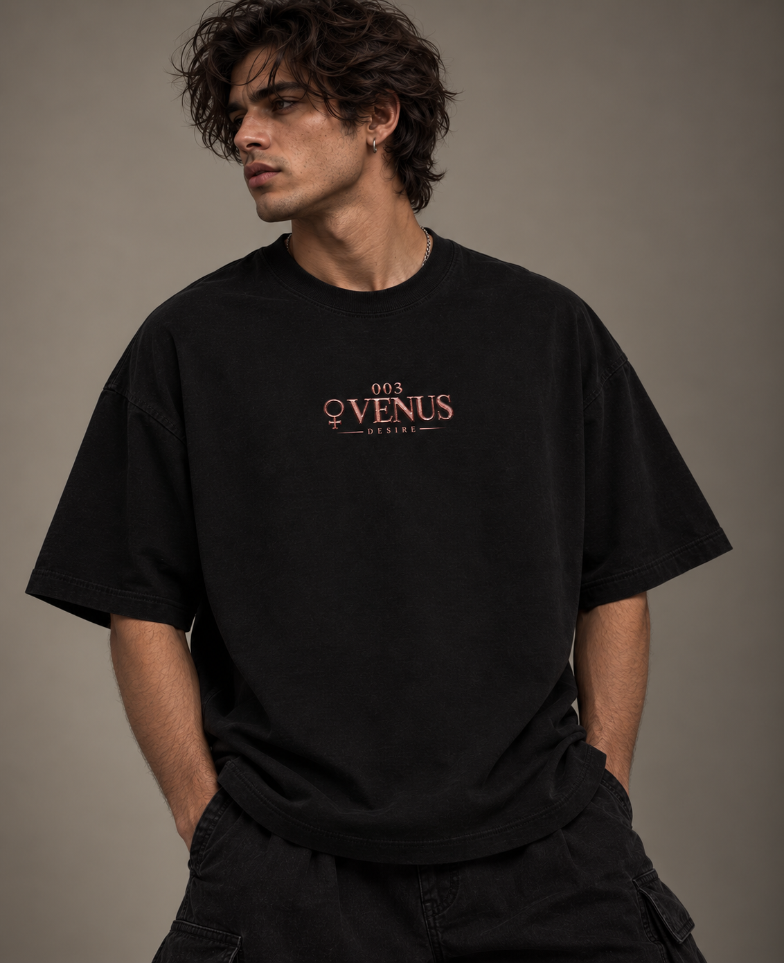 003: Desire | ♀ Venus | Boxy Fit Tee (Black)