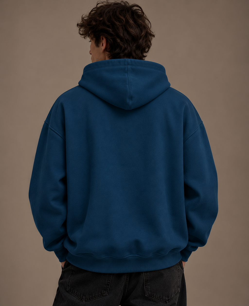 Anthakuminchi Oversized Hoodie (Navy Blue)