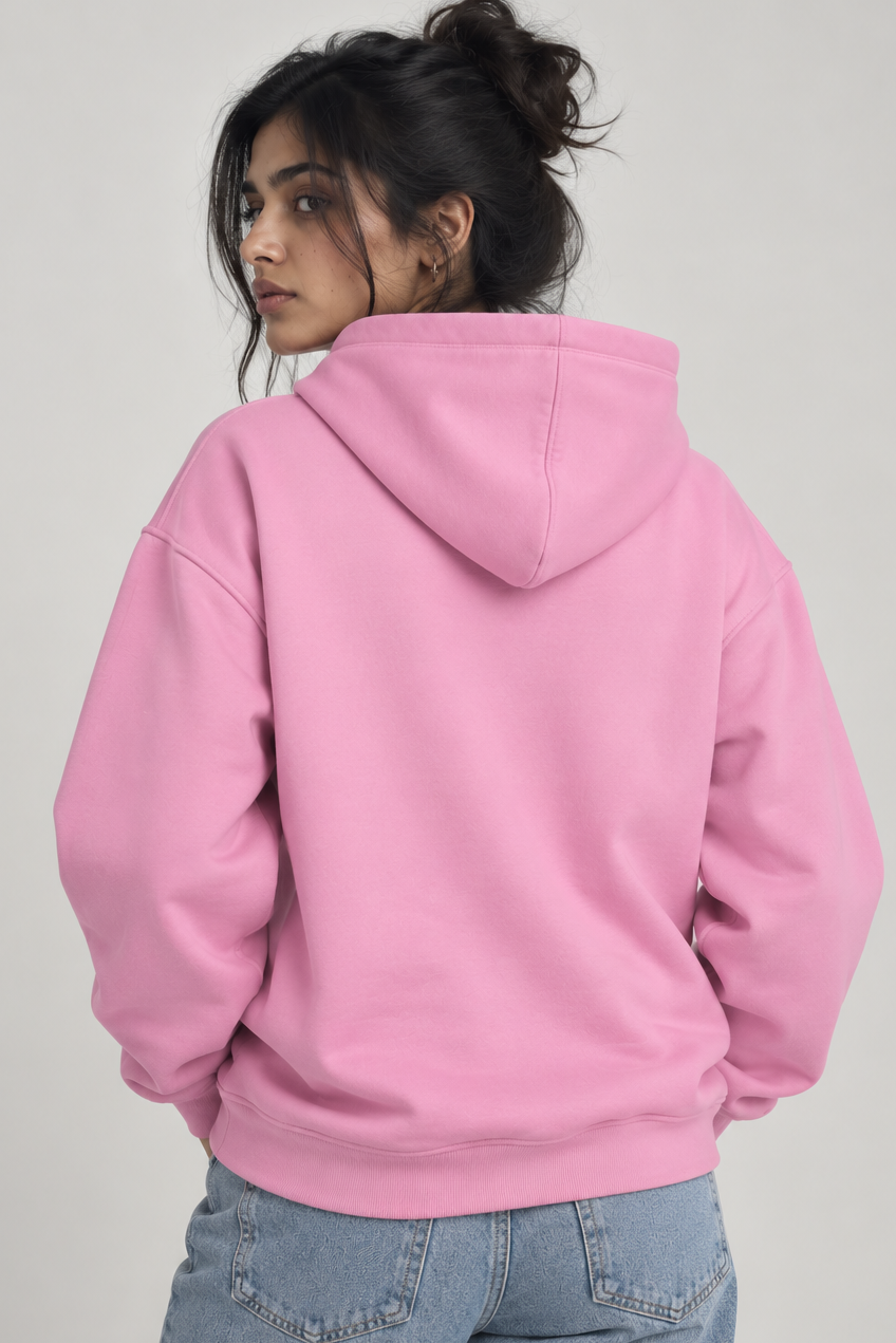 Anthakuminchi Regular Fit Hoodie (Pink)