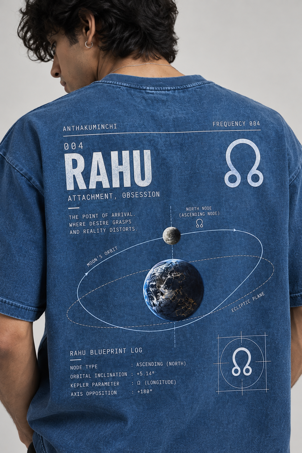 004: Attachment | Rahu | Denim Wash Boxy Fit Tee (Special Wash)