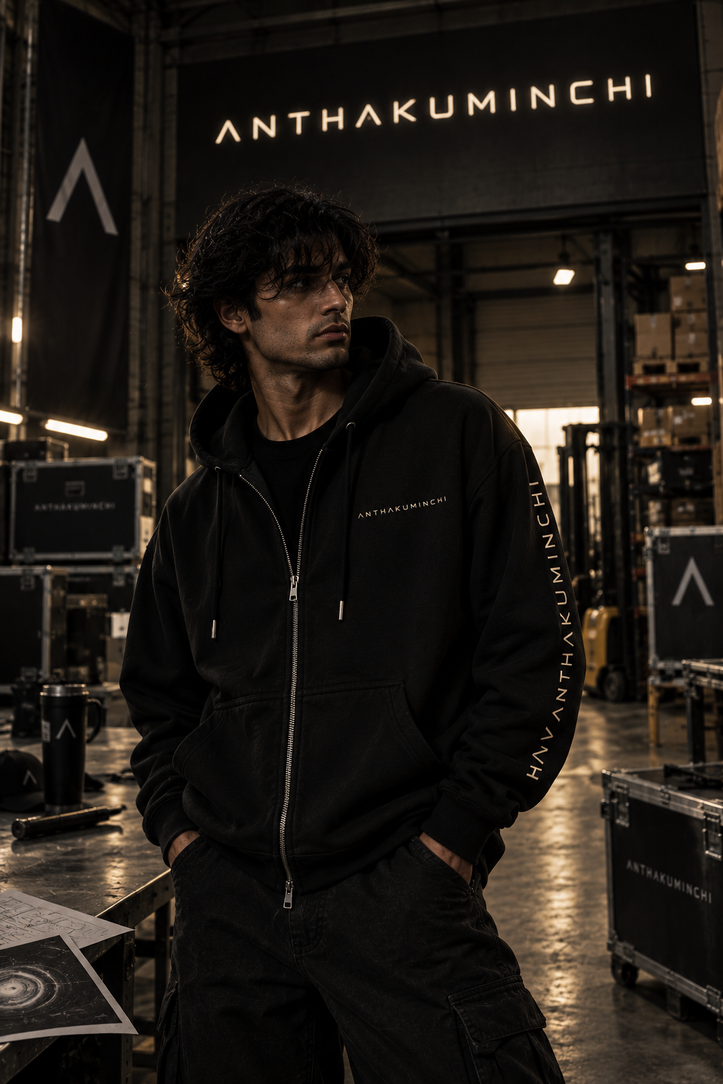 The  Λ N T H Λ K U M I N C H I  Core Zipper Hoodie