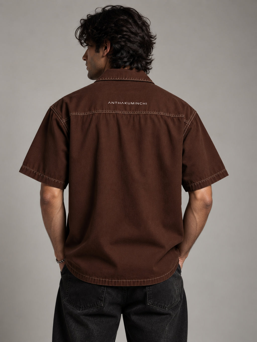 Kurohyou & Higanbana Premium Boxy Fit Shirt (Chocolate Brown)