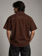 Kurohyou & Higanbana Premium Boxy Fit Shirt (Chocolate Brown)