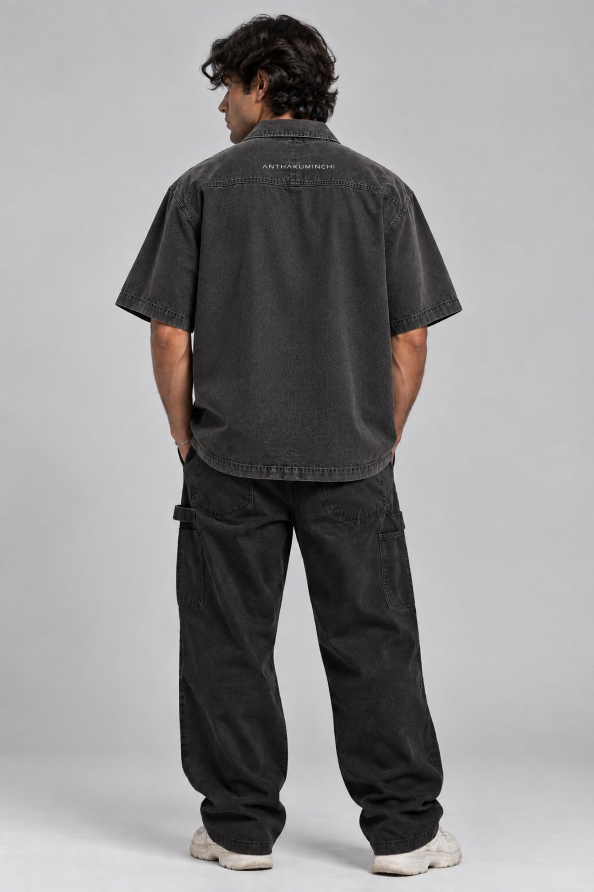 Fenrir Devouring the Sun Boxy Fit Shirt (Charcoal Grey)