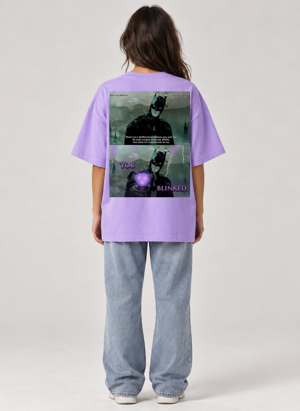 005: Solitude | Batman | Sinker Oversized Tee (Lavender)