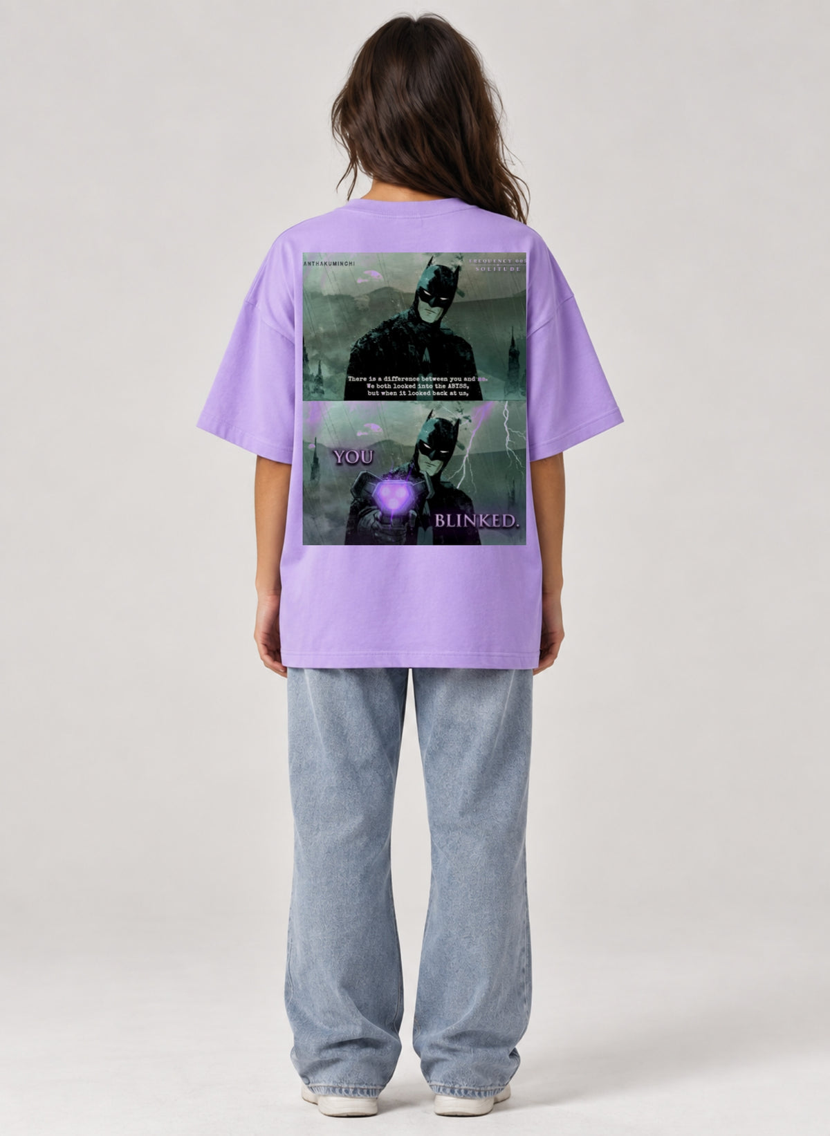 005: Solitude | Batman | Sinker Oversized Tee (Lavender)