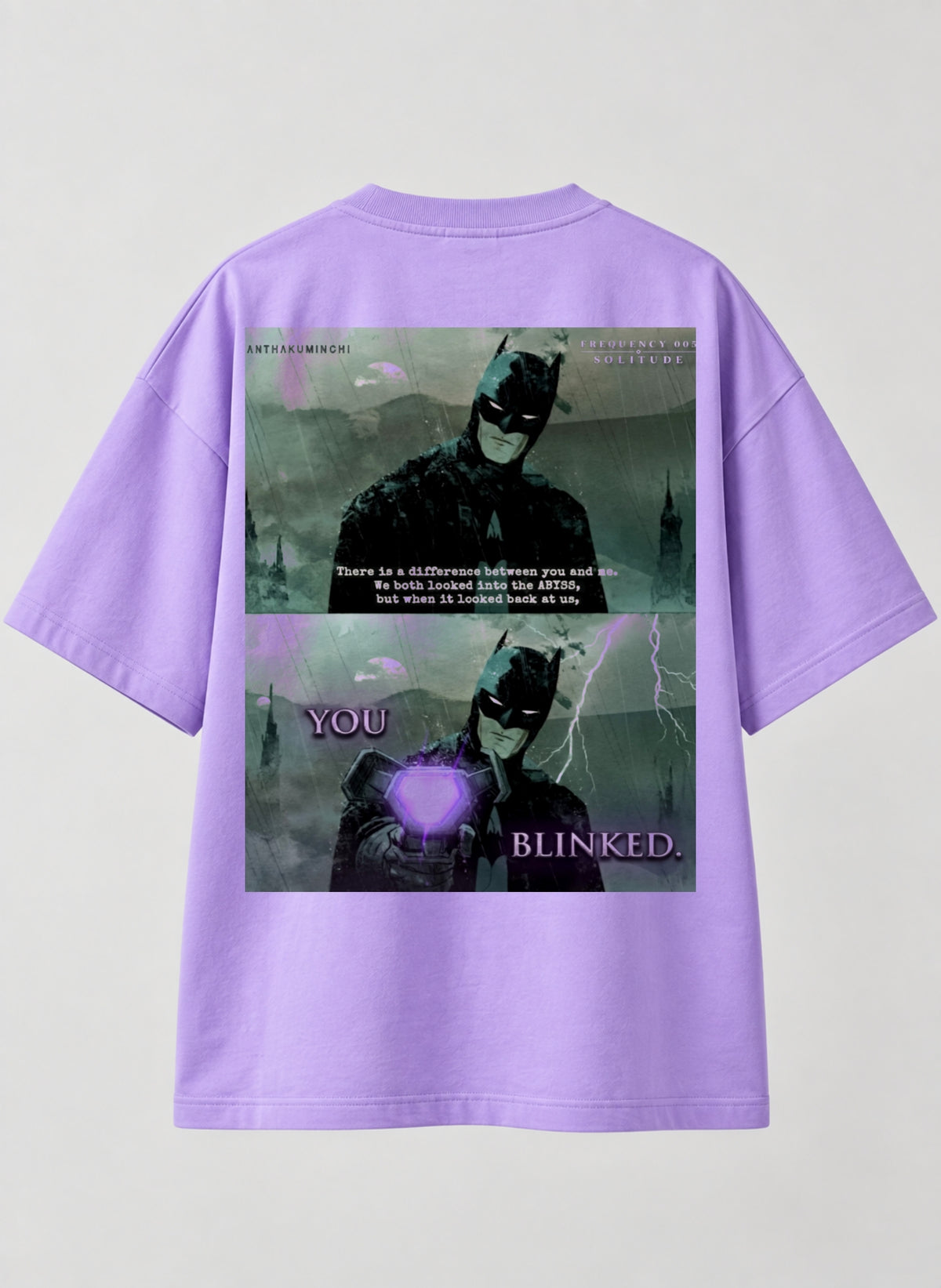 005: Solitude | Batman | Sinker Oversized Tee (Lavender)