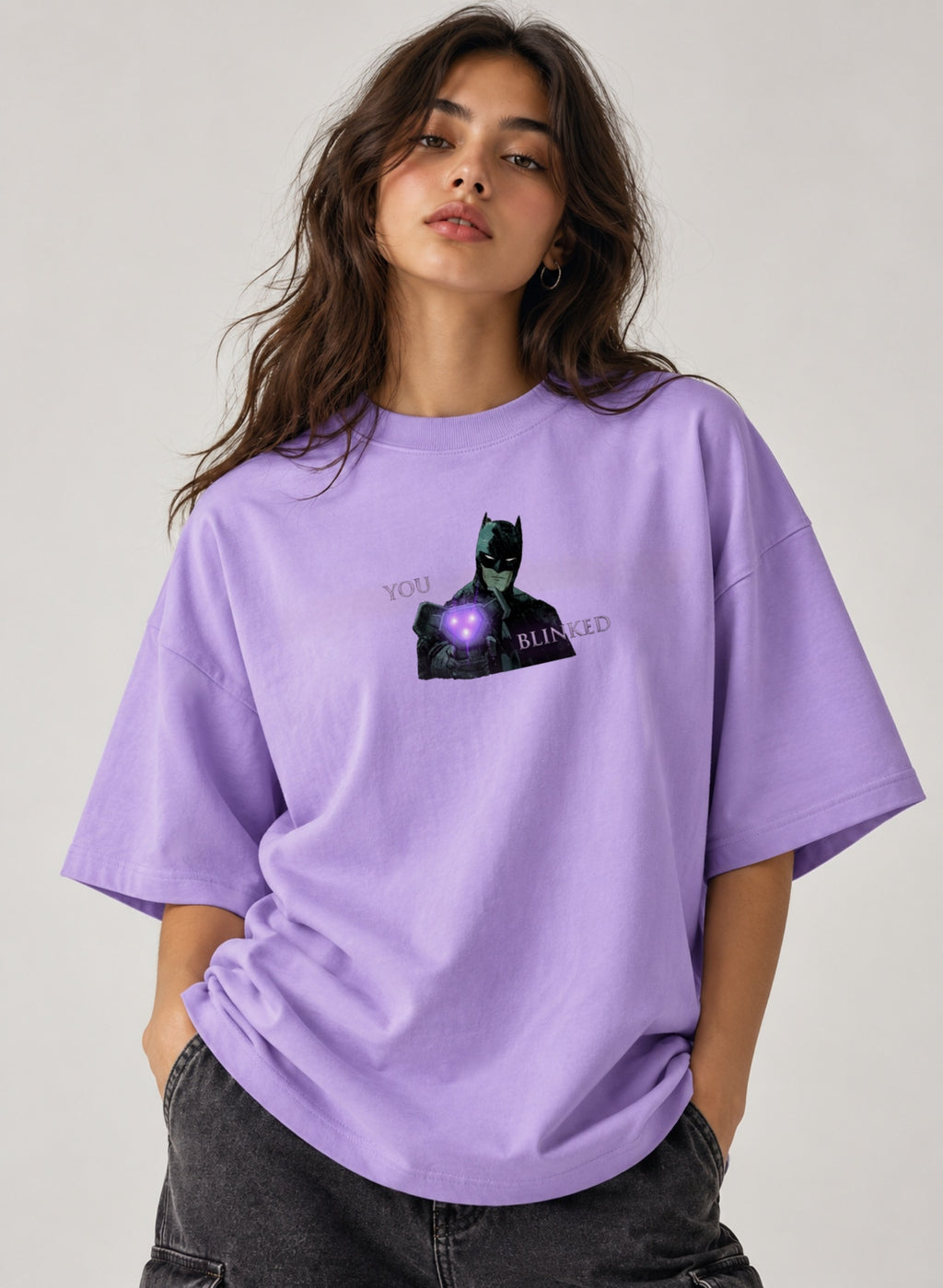 005: Solitude | Batman | Sinker Oversized Tee (Lavender)