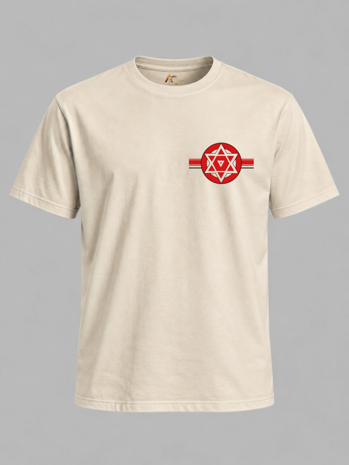 Anthakuminchi Jenasena Regular Fit Tshirt (Beige)