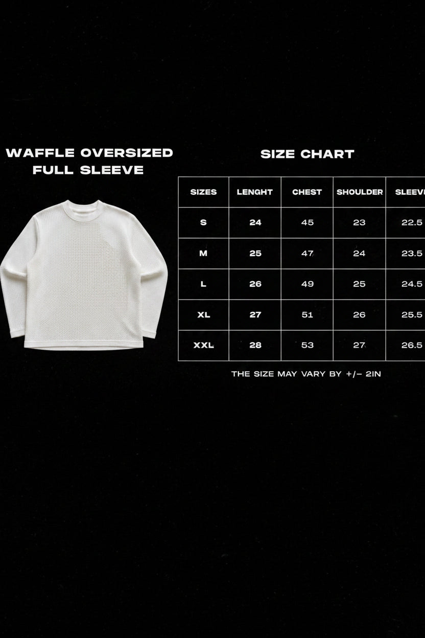 001 ☉ SUN: The Self (Off-white Waffle Knit Oversized)
