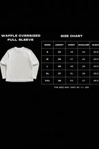 Anthakuminchi Acidwash Waffle Knit Oversized full-sleeve Tee