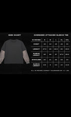 005: Solitude | Batman | Black with White Sleeve Oversized Tee