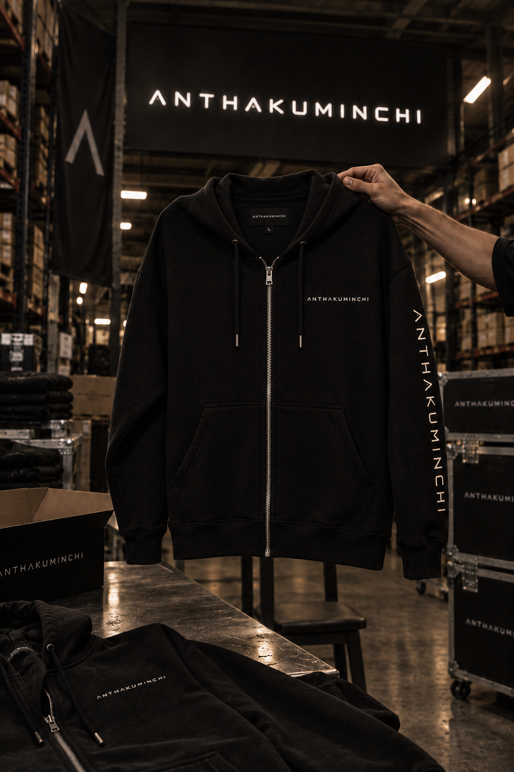 The  Λ N T H Λ K U M I N C H I  Core Zipper Hoodie