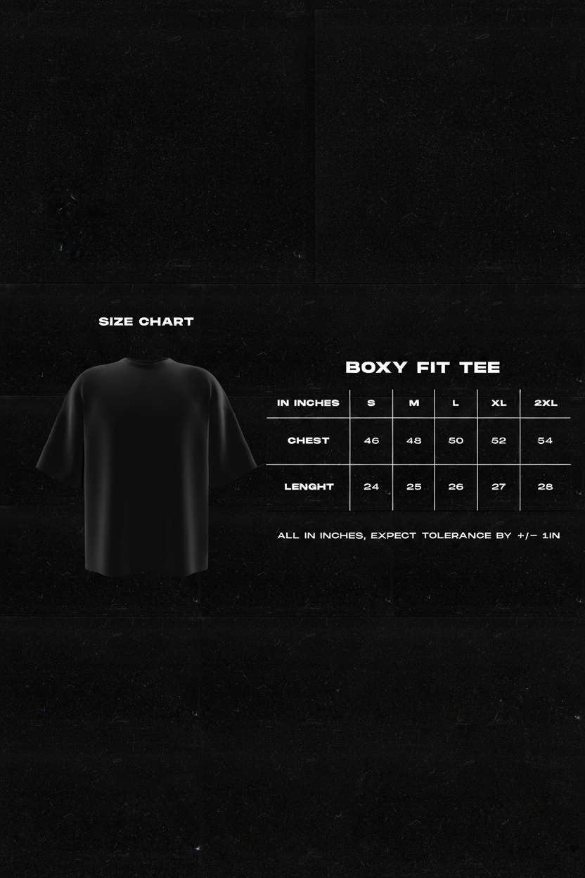 001 ☉ SUN: The Self (Black Boxy Fit Tee)