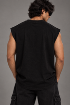 Anthakuminchi Oversized Tank Top (Black)
