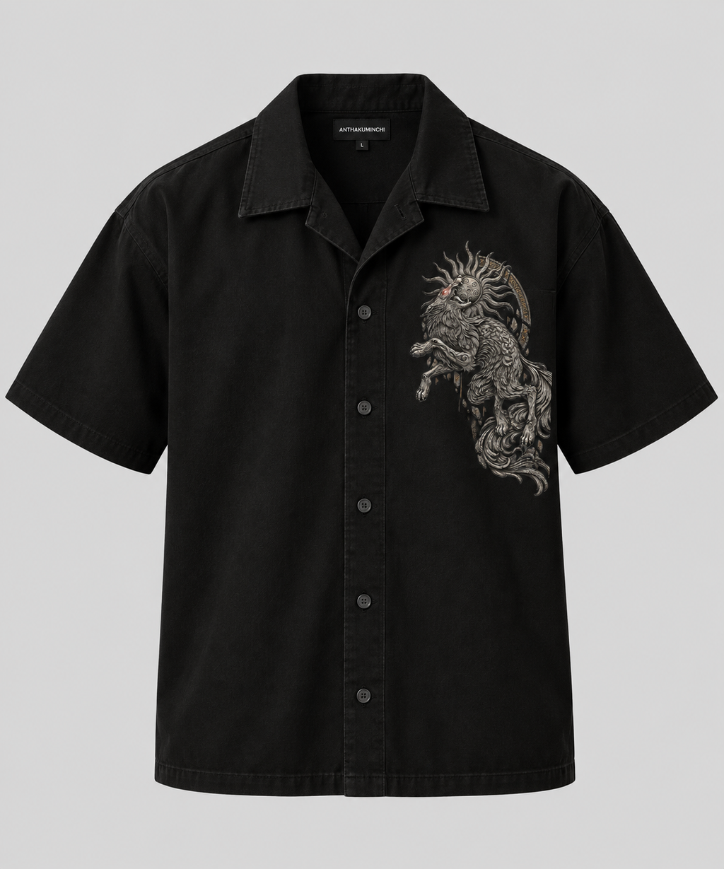 Fenrir Devouring the Sun Premium Boxy Fit Shirt (Black)