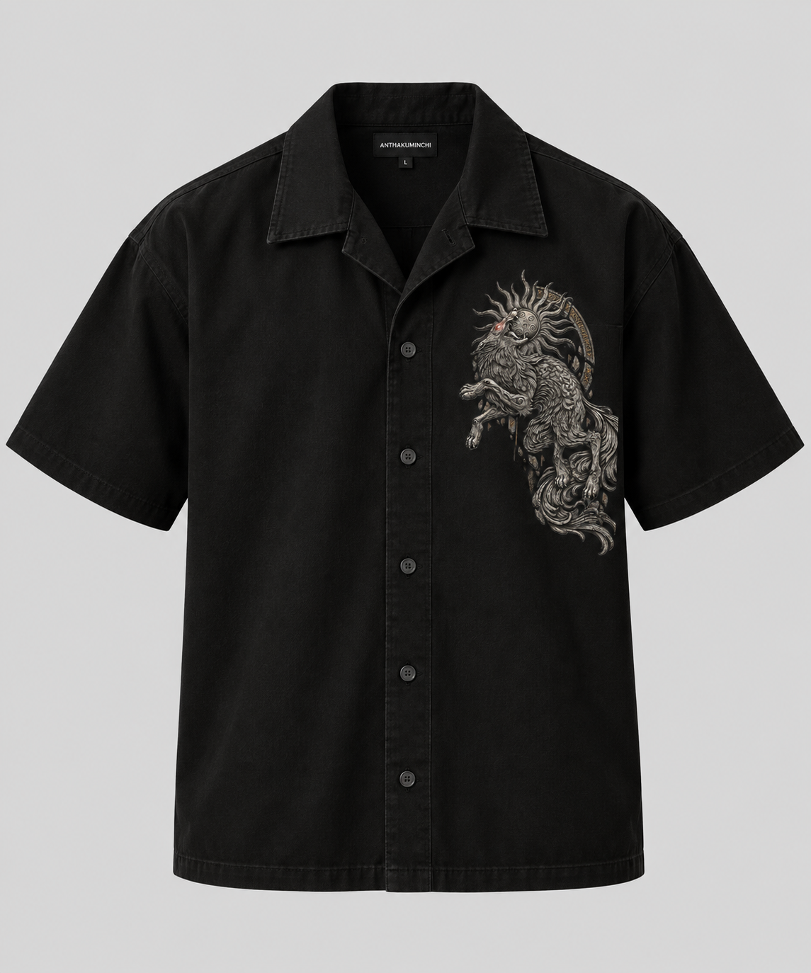 Fenrir Devouring the Sun Premium Boxy Fit Shirt (Black)
