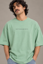 Anthakuminchi Oversized Tee (Sage Green)