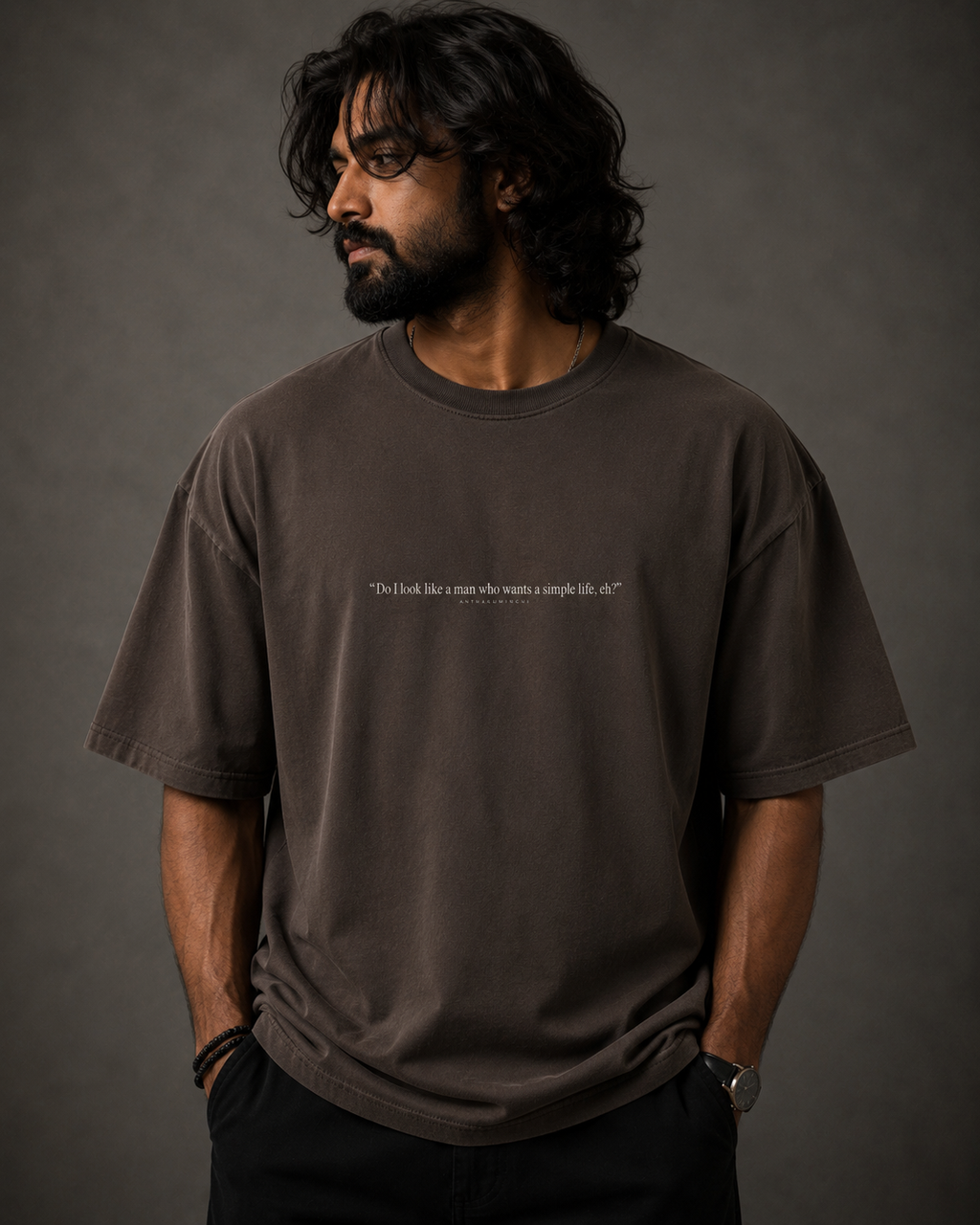 Frequency 003: Desire (Coffee Brown Oversized Tee)