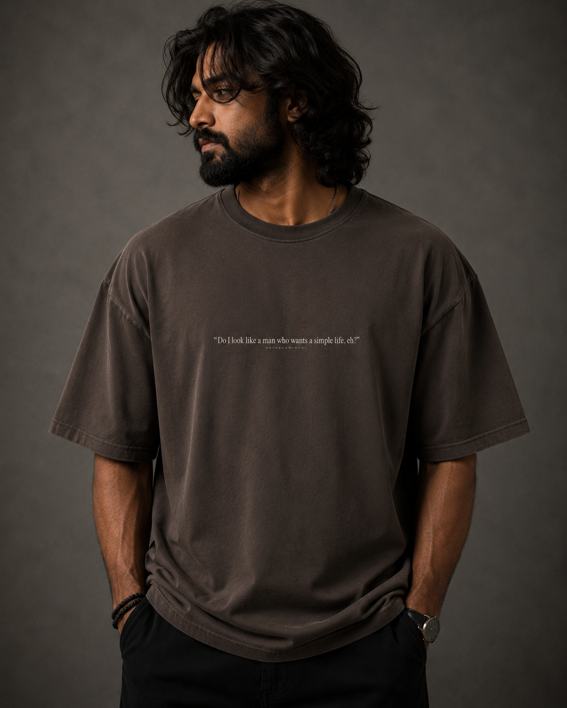 Frequency 003: Desire (Coffee Brown Oversized Tee)