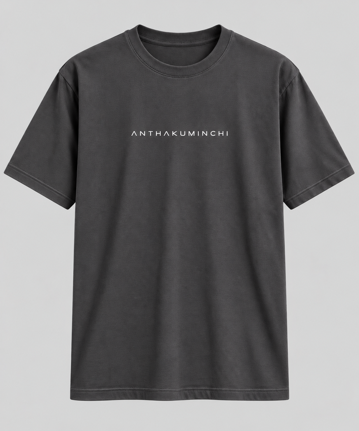 Anthakuminchi Regular Fit Tee (Charcoal Grey)