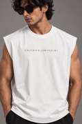 Anthakuminchi Oversized Tank Top (White)