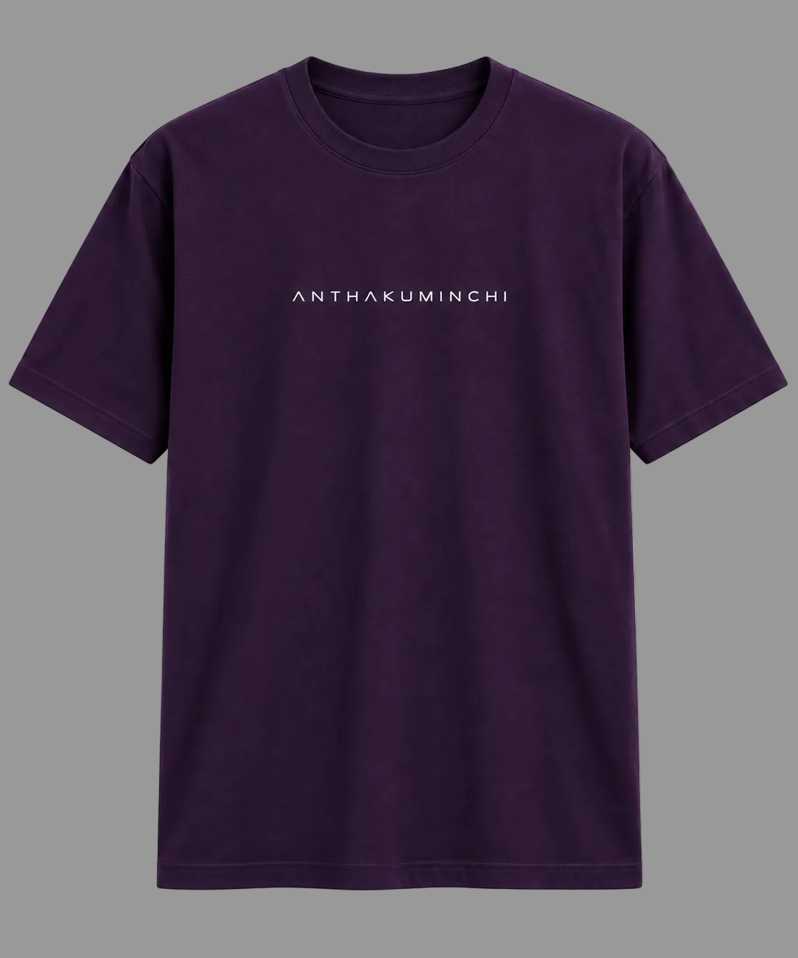 Anthakuminchi Regular Fit Tee (Dark Purple)