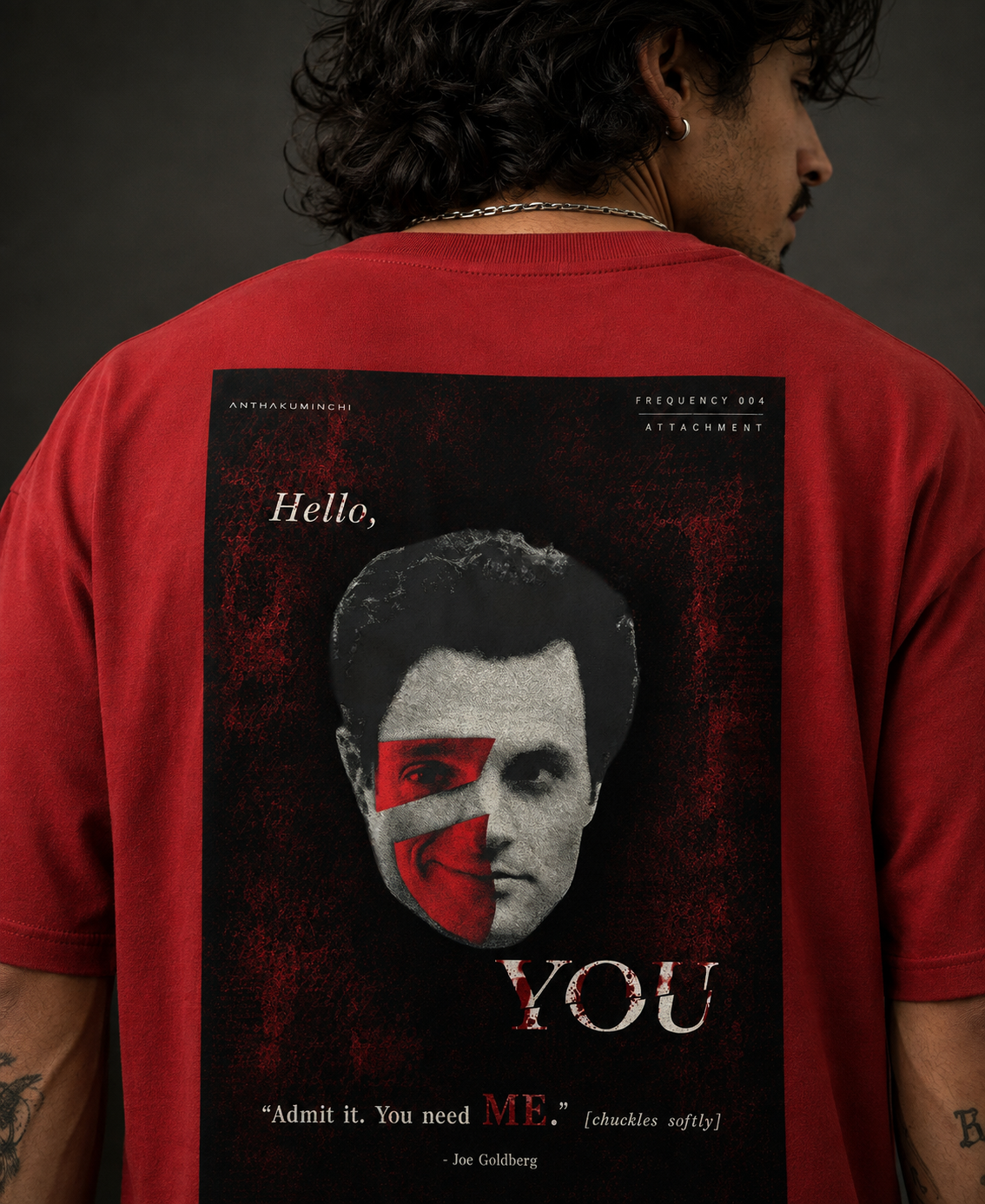 Frequency 004: Attachment (Red Oversized T-shirt)