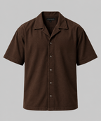 Anthakuminchi Boxy Fit Shirt (Chocolate Brown)