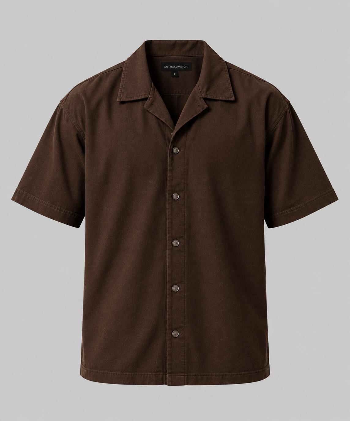 Anthakuminchi Boxy Fit Shirt (Chocolate Brown)