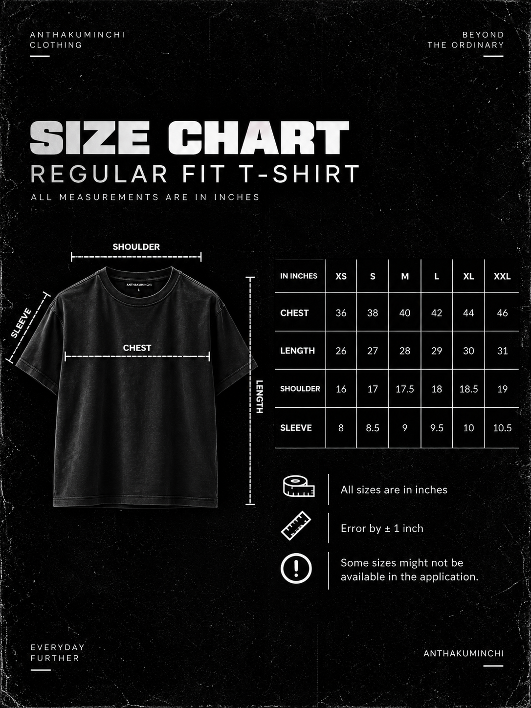 Anthakuminchi Jenasena Regular Fit Tshirt (Black)