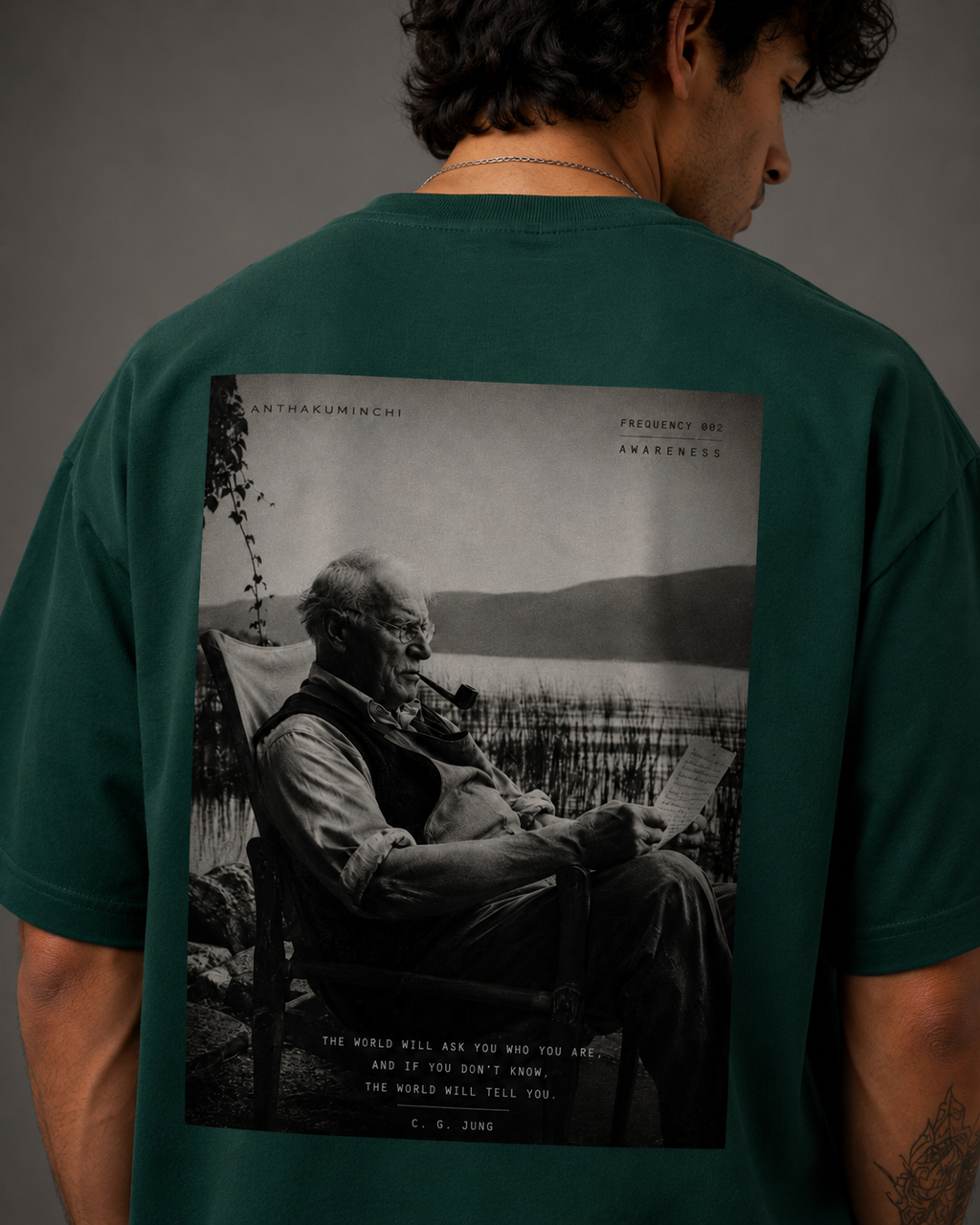 Frequency 002: Awareness (Bottle Green Oversized Tee)