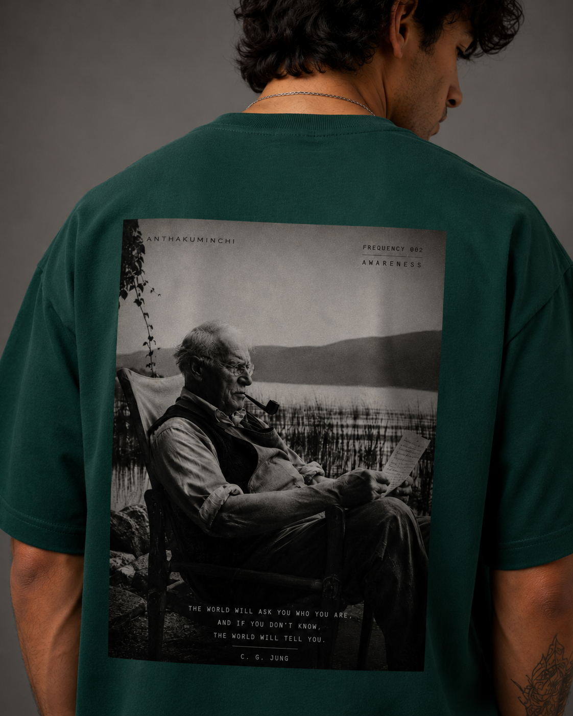 Frequency 002: Awareness (Bottle Green Oversized Tee)