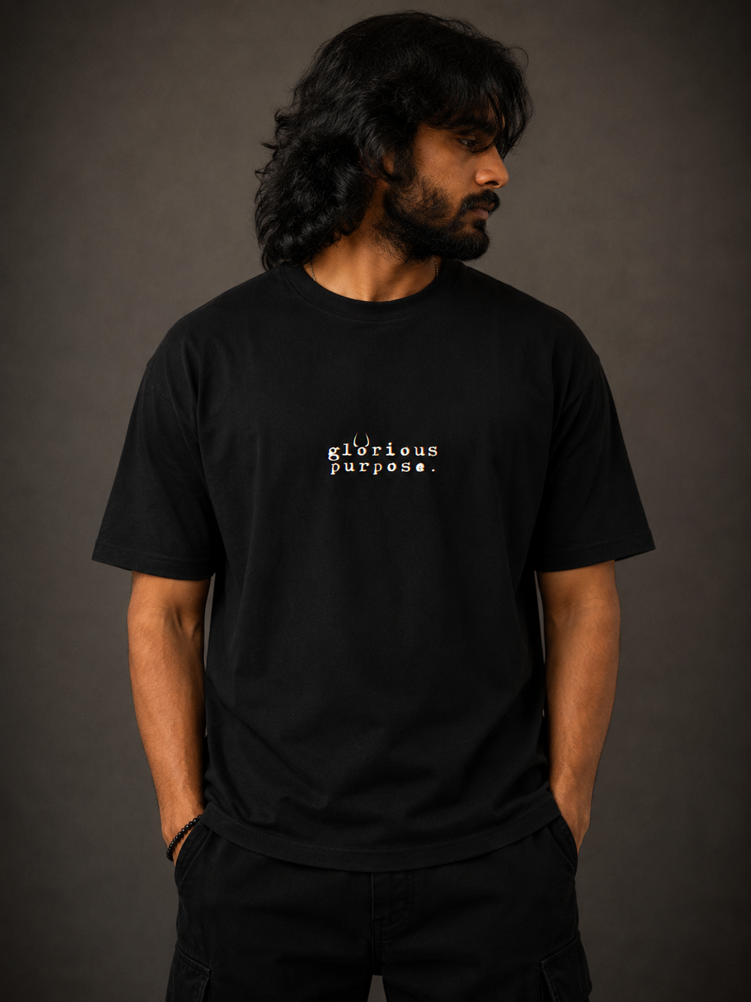 Frequency 008: Acceptance (Black Boxy Fit Tee)