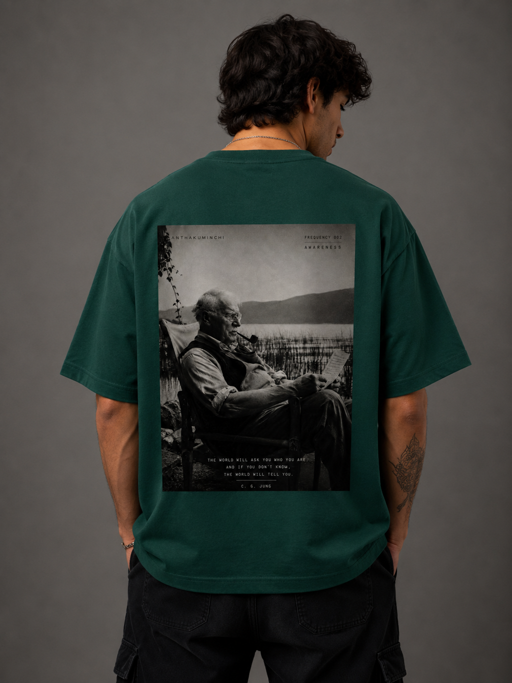 Frequency 002: Awareness (Bottle Green Oversized Tee)