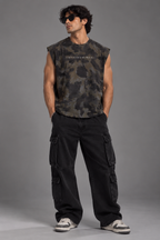 Anthakuminchi Special Acid Wash Tank Top (Camo Fade)