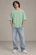 Anthakuminchi Oversized Tee (Sage Green)