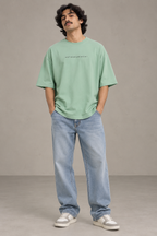Anthakuminchi Oversized Tee (Sage Green)