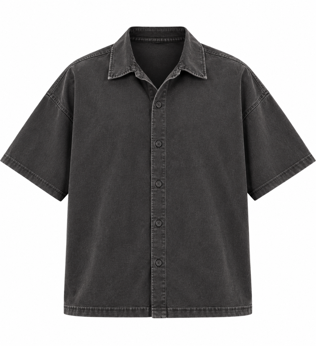 Anthakuminchi Boxy Fit Shirt (Charcoal Grey)