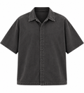 Anthakuminchi Boxy Fit Shirt (Charcoal Grey)