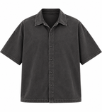 Anthakuminchi Boxy Fit Shirt (Charcoal Grey)