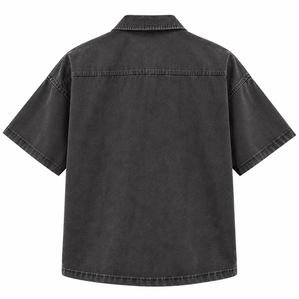 Anthakuminchi Boxy Fit Shirt (Charcoal Grey)