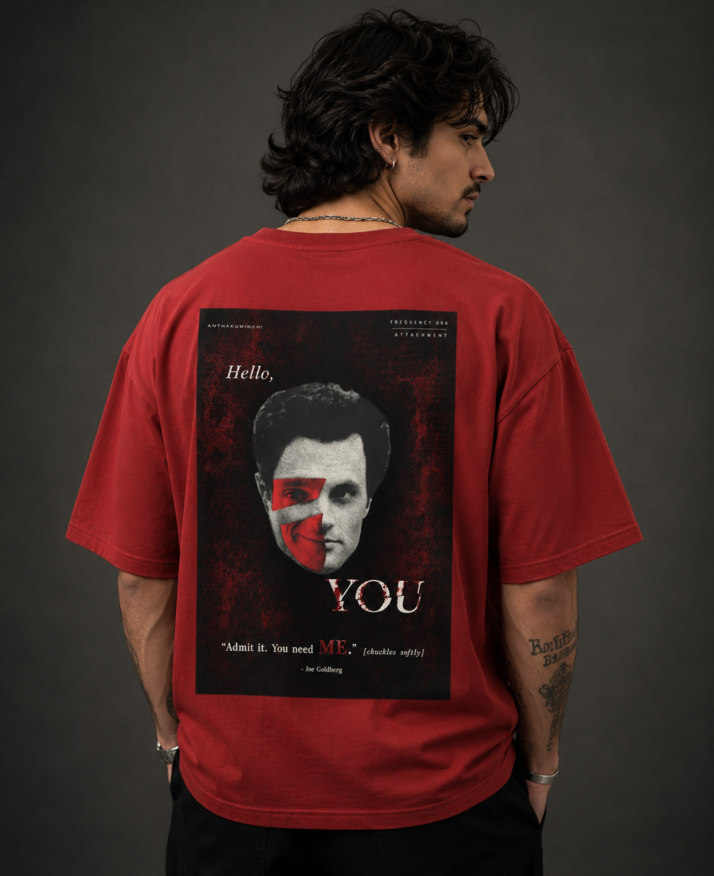 Frequency 004: Attachment (Red Oversized T-shirt)